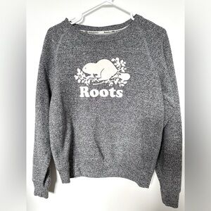 Roots Classic Salt and Pepper Crewneck Sweater